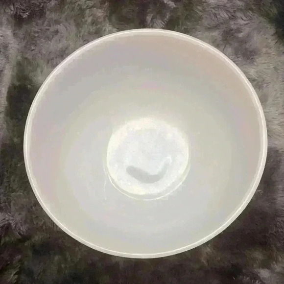 Vintage Pyrex #404, 4 litre Colonial Mist Blue Mist bowl white with blue flowers - Picture 3 of 16